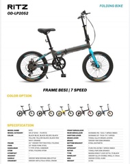 Sepeda Lipat Folding Bike 20 Odessy Ritz