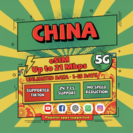 【Use within 5 days】China eSIM Unlimited Data Support Chatgpt Instant 24h email Travel Daily 2GB/3GB 