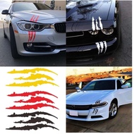 2pc car sticker Monster Claw 3Line body bumper door side skirt headlamp alza myvi bezza axia kancil 