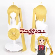 Anime Bocchi The Rock Nijika Ijichi Cosplay Wig 82cm Long Ponytail Yellow Heat Resistant Synthetic H