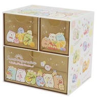 San-X Sumikko Gurashi 角落生物 日版 桌上 三格 收納盒 抽屜 儲物 小櫃桶 角落小夥伴 2022年款 (黃色)