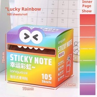 Pull-out Sticky Notes, Transparent Colored Notes, Student Sticky Stationery, Notes K8w3