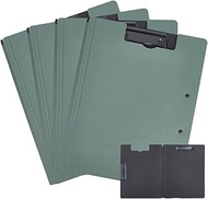 arricraft Pack of 4 Clipboard Folders, Double Horizontal Vertical Clip Plastic Board, Rigid Writing 