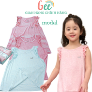 Áo 3 Lỗ Sát Nách Bé Gái Đồ Bộ Bé Gái Quần Áo Trẻ Em Mặc Nhà Sợi Sồi Mềm Mịn Thoáng Mát Thấm Hút Mồ H