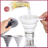 KING Multifunctional Collapsible Silicone Funnel,Kitchen Collapsible Portable Funnel Kitchenware Kit