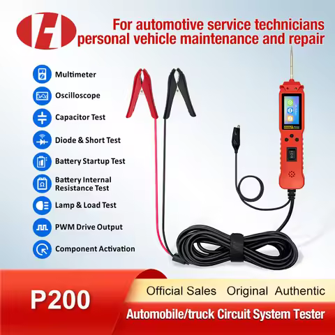 Newest P100 Pro P200 Car Circuit Tester Automotive Circuit Diagnostic Tool Circuit Probe Kit Digital
