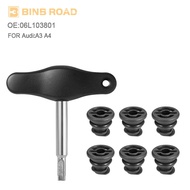 BINB ROAD 06L103801 Car Engine Oil Drain Plug with Install Tool For Audi A1 A3 A4 A5 Q3-&-&