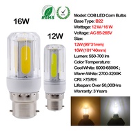 Ac 85-265V không nhấp nháy siêu sáng LED COB bóng đèn bắp ngô bàn nội thất đèn 360 chiếu sáng 16W 12