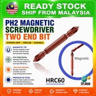 PH2 Magnetic Screwdriver Bit 65mm HRC60 | Power Drill Bit | Phillips PH2 Impact Driver Bit | Hex Sha