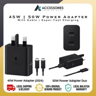 Samsung 45W Travel Adapter Super Fast Charging 2.0 with 5A Type C Cable | Samsung Charger 50W Power 