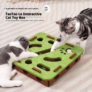 Cat Toy Fun Maze Box - Interactive Felt Tunnel with Bell Ball, Perfect for Bored Cats