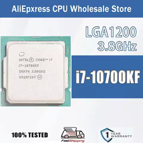 Intel Core i7-10700KF 8 Core 16 Thread 3.8GHz 125W 16MB Cache 14nm Comet Lake-S DDR4-2933 MHz SRH38 