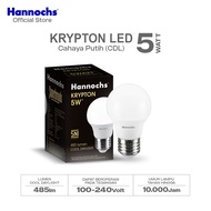 Hannochs Lampu Bohlam LED Krypton A Bulb 5W Cahaya Putih