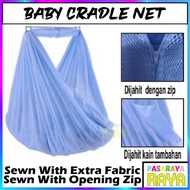 Baby Cradle Net with Zip kain sarong net kain buaian baby BUAIAN BAYI Size XL with Zip /Kain Buaian Bayi 202Z 202ZXL