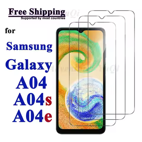Screen Protector For Galaxy A04 A04s A04e Samsung, Tempered Glass HD Crystal 9H Clear Anti Scratch C