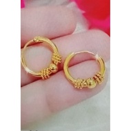 Gypsy children's pentol earrings titanium gold anti-rust accessories.