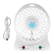 Portable 5W Outdoor LED Light Fan Air Cooler Desk USB Fan Without 18650 Battery
