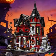 2026 New Style Halloween Limited Ghost Haunted House Building Block Set Gothic Style Haunted House A