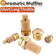 9S  1Pcs Pneumatic Silencer, BSL M5 1/8" 1/4" 3/8" 1/2" Brass Exhaust Solenoid Valve Pneumatic Muffl
