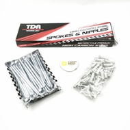 RACINGTDR SPOKES SPOKES NIPPLES CHROME AND GOLD SPOKES ORIGINAL 100%