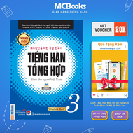 Sách - Giáo trình Tiếng Hàn tổng hợp trung cấp 3 sách bài học bản đen trắng - MCBooks - McBooks