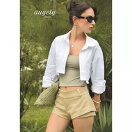 [Peinn] Augety Studio Keira Shirt Long Sleeve Crochet Shirt