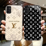 DK-75 Louis V-Vuittons HD Glass Casing for Samsung A05S A35 A55 A24 A14 A15 A04S A34 A25 M15 A54 S21