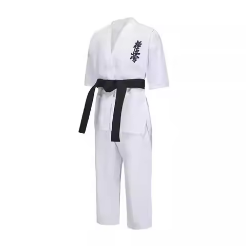 Kyokushinkai Dogi Dobok 8oz Kyokushin Karate Uniform Kimono Gi Cloth For Kids Adult,Free White Belt 