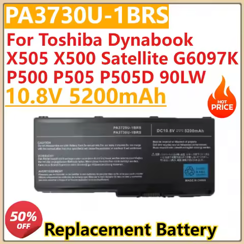 New 10.8V 5200mAh PA3730U-1BRS Laptop Battery PA3729U-1BRS for Toshiba Dynabook X505 X500 Satellite 