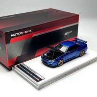 MH 1: 64 Nissan Nissan GTR R34 Alloy Car Model Openable Cover
