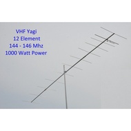 Antena Yagi VHF 12 Element 144-146 Mhz , 142-148 Mhz, Antena Pengarah