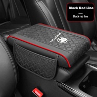 Leather Car Armrest Booster Protective Cover Center Console Universal Auto Seat Arm Rest Box Height 