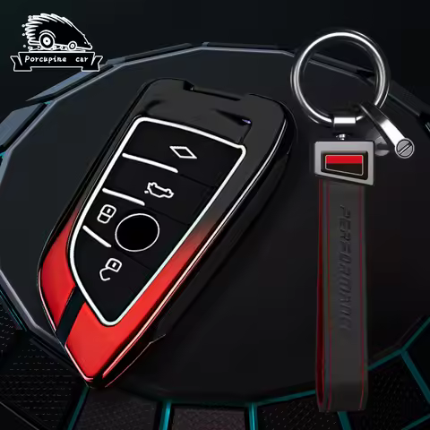 New Alloy Car Key Case Cover For BMW 2 3 4 5 Series i4 6GT X1 X3 X5 X6 F46 G20 G22 G30 G32 G42 G11 G