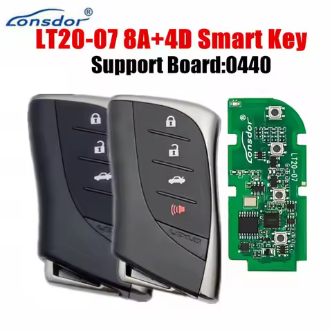 Lonsdor LT20-07 8A+4D K518Pro/ISE Smart PCB Board 0440 312/314.3/433.58/434.42Mhz For Lexus ES300h E