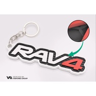 GANTUNGAN Universal 5D Rav4 Logo Keychain