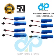 RC Battery Charger - Remote Control Battery 14500 Li-ion 3.7volt 500mAh / 800mAh Black Socket