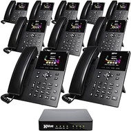 XBLUE QB1 System Bundle with 10 IP5g IP Phones Including Auto Attendant, Voicemail, Cell &amp; Remote Phone Extensions &amp; Call Recording