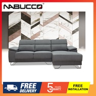 Nabucco N6237 August L Shape Sofa[Can Choose Casa leather or Water Resistance Fabric][Delivery in West Malaysia only]