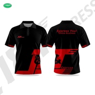 （JING02）Original Jnt Express Jersey Full Printing Cool J&t Package Courier Driver Clothes