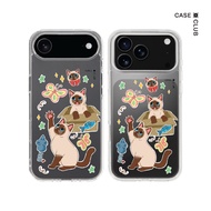 CaseClub Iphone Case Phone Clear Trio Siamese Cat Pattern For i17 Pro Max/i17 Pro/i Air/i17