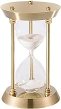 Sand Timer 5 Minute Hourglass,5.1 Inch Small Sand Clock, Antique Brass Sand Watch 5 Min, Vintage Rel
