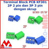 KF-301 KF301 TERMINAL BLOCK PCB Cable 2 PIN KF-301-2P 3 PIN KF-301-3P Bolt Screws
