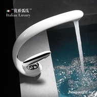 Creative Art Copper Bathroom Household Hot and Cold Water Faucet Bathroom Wash Basin Washbasin Fauce
