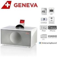 Geneva iPod / iPhone/CD 音響(Model M+CD-鋼烤亮面白)