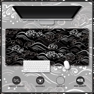Large Gaming Mouse Pad Thickened Large Size Computer Mouse Pad Black Sea Wave Desk Mat Natural Rubber Table Mats One Piece Mousepad