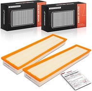 A-Premium Engine Air Filter Replacement for Porsche 911 2016-2019, 3.8L H6 GAS DOHC Turbocharged, A 