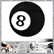 (TFAW) 8 Ball Rug - White & Black Rug - Cool Rugs and Aesthetic Rugs for Bedroom & Living Room