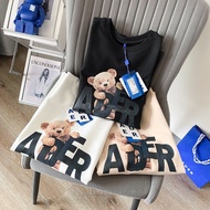 ADER error summer short-sleeved women's loose cotton round neck half-sleeved couple bear t-shirt men