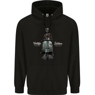 Vintage Scooters Nostalgia Speed Shop Mens 80% Cotton Hoodie