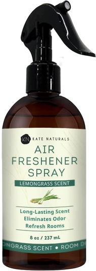 Air Freshener Spray for Home. Lemongrass Essential Oil Room Freshener Spray for Pillows, Bedding, Li